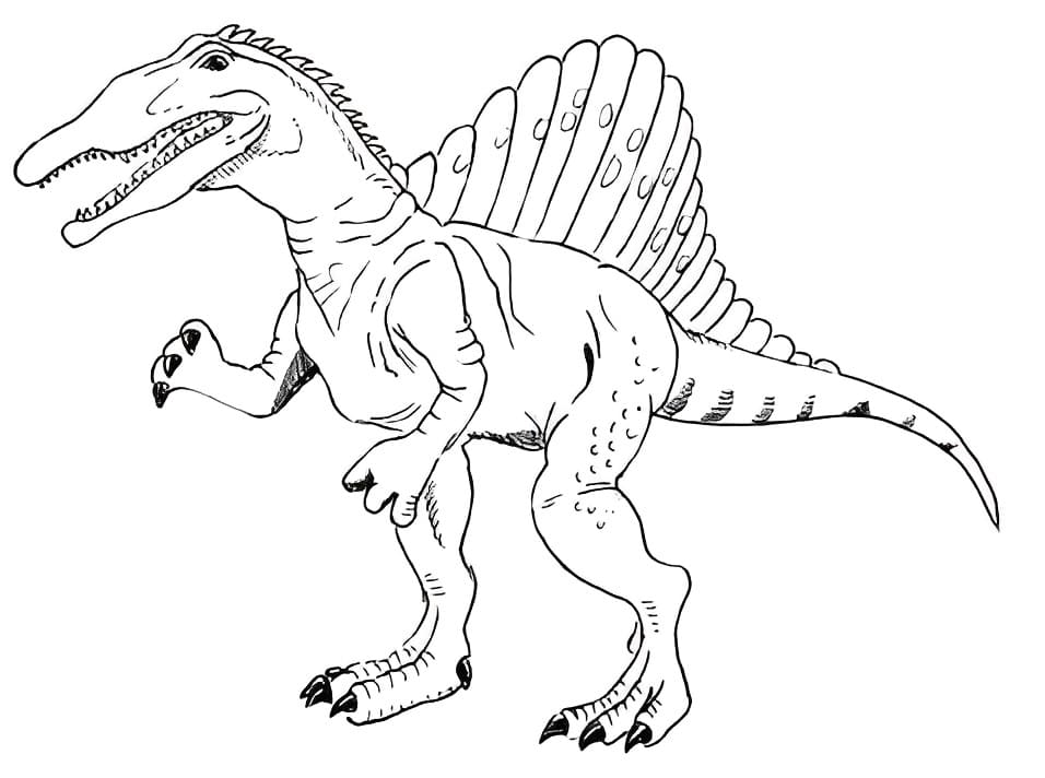 Spinosaurus für 3-jährige Kinder ausmalbilder