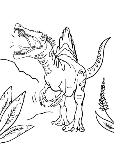 Spinosaurus für 5-jährige Kinder ausmalbilder