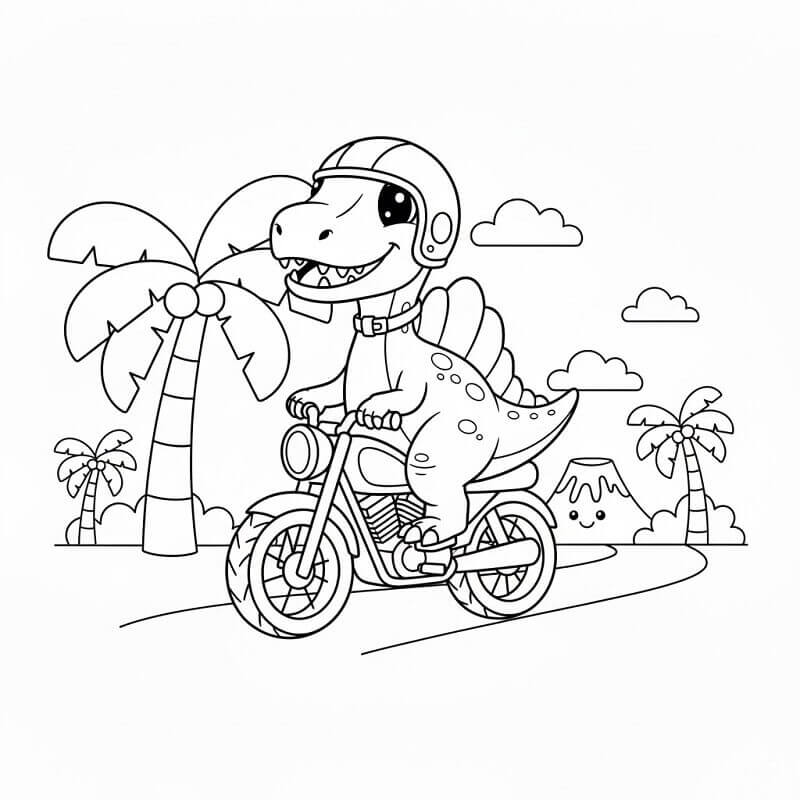 Spinosaurus gratis ausmalbilder