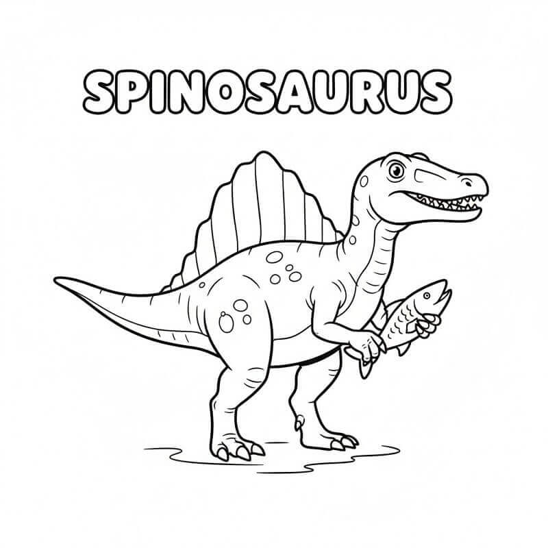 Spinosaurus ausmalbilder