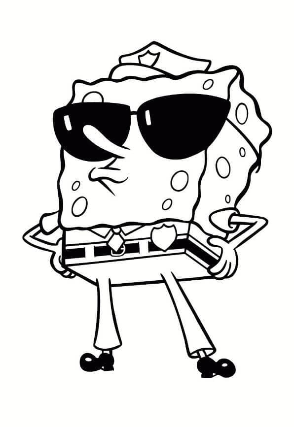Spongebob-Polizei ausmalbilder