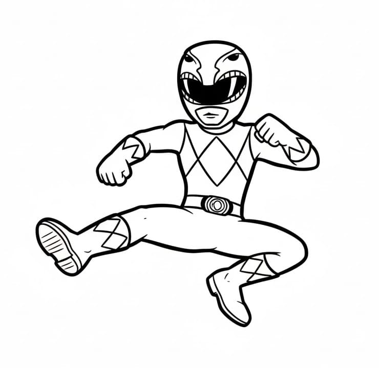 Starke Power Rangers ausmalbilder