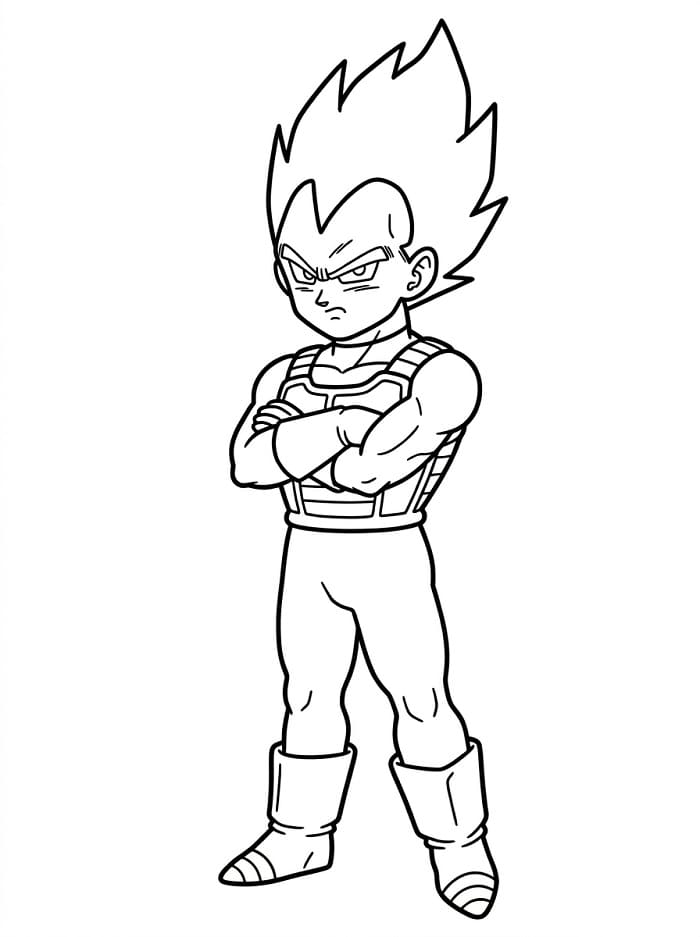 Starke Vegeta ausmalbilder