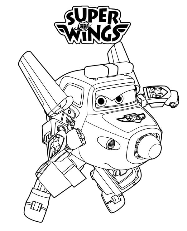 Super Wings 3 ausmalbilder