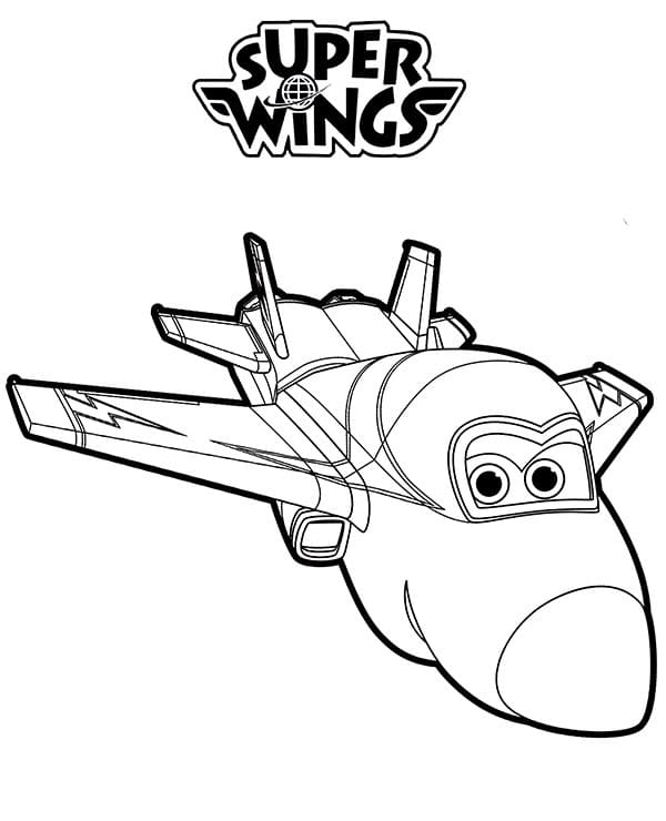 Super Wings für 3-jährige Kinder ausmalbilder