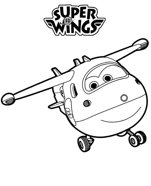 Super Wings für 5-jährige Kinder ausmalbilder
