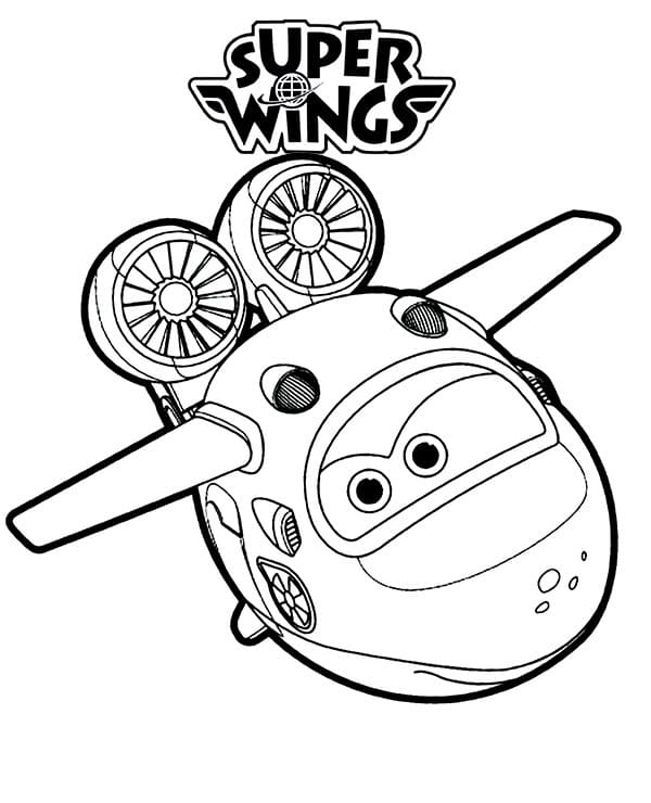 Super Wings für 6-jährige Kinder ausmalbilder
