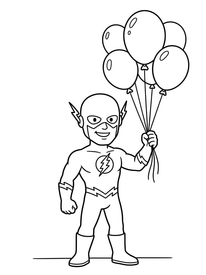Superheld Flash ausmalbilder