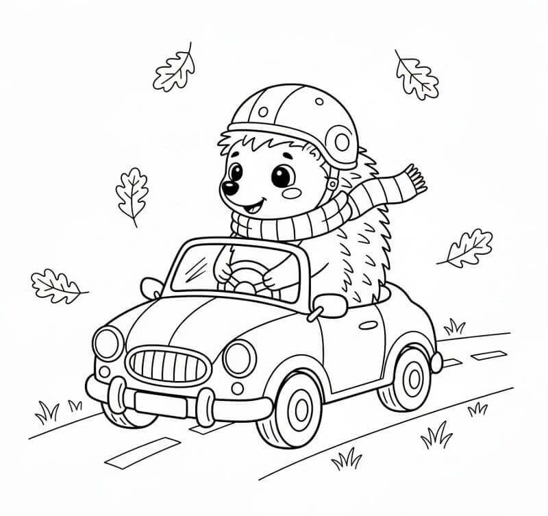 Süßer Igel ausmalbilder