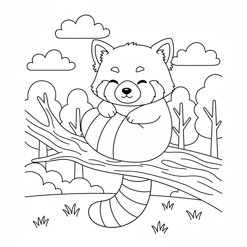 Süßer Roter Panda