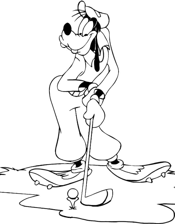Sympathischer Goofy ausmalbilder