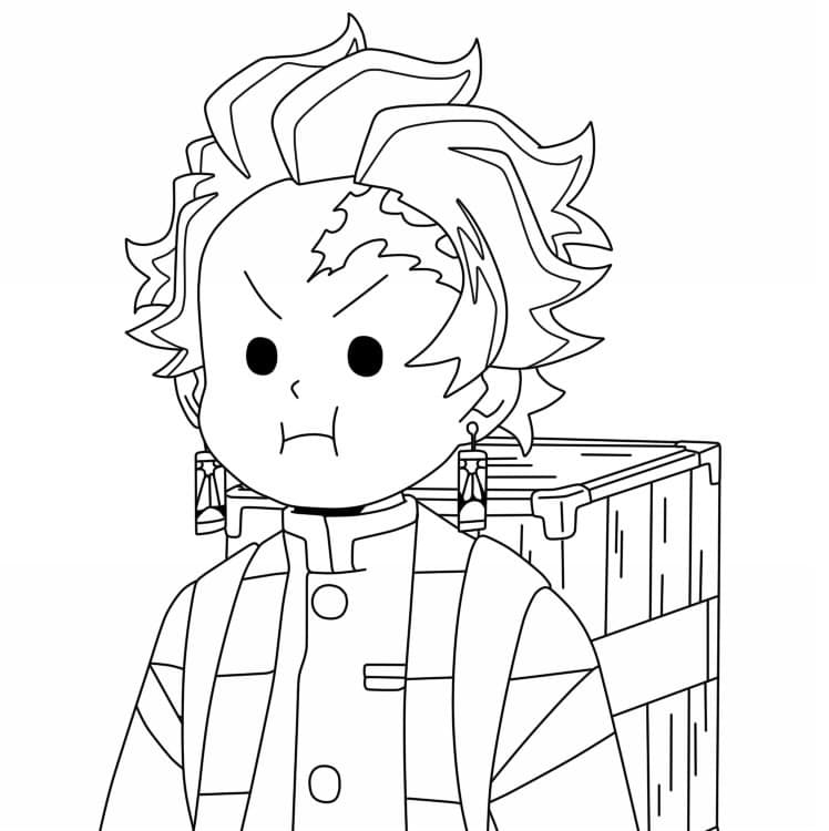 Tanjiro aus Demon Slayer ausmalbilder
