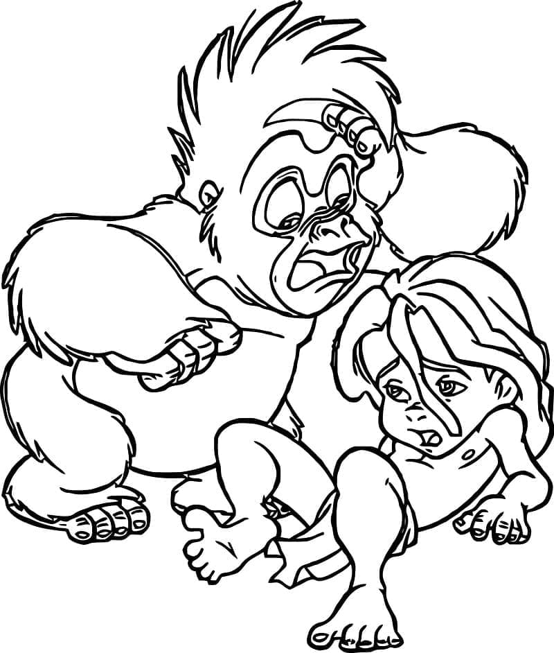 Tarzan (1) ausmalbilder