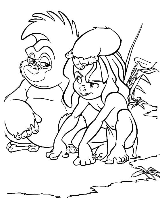 Tarzan (14) ausmalbilder