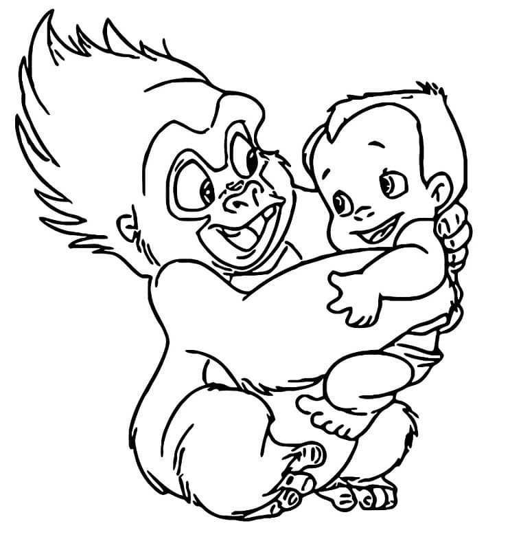 Tarzan (7) ausmalbilder
