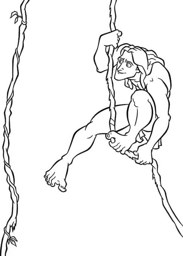 Tarzan gratis ausmalbilder
