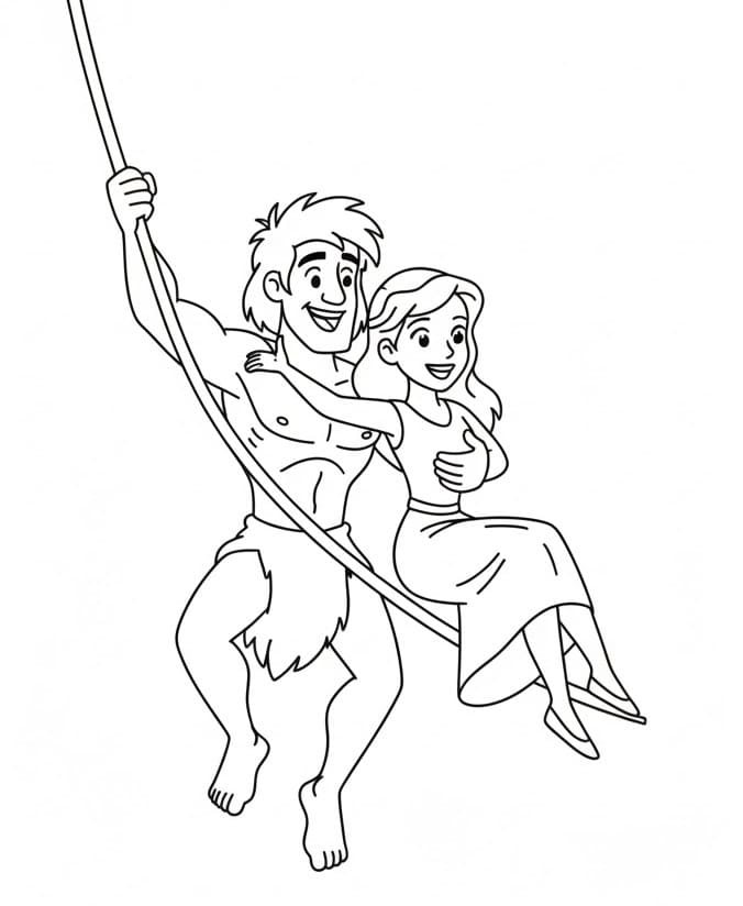 Tarzan zum Ausdrucken ausmalbilder
