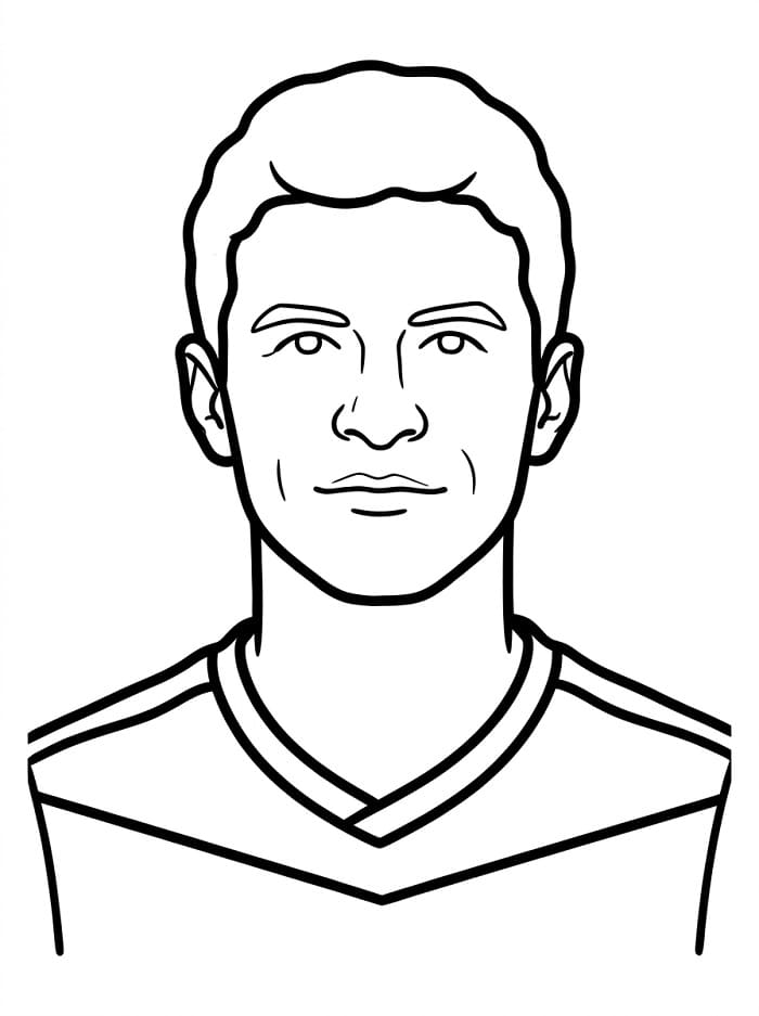 Thomas Müller für Kinder ausmalbilder