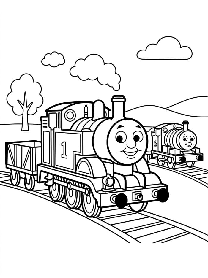Thomas zum Drucken ausmalbilder