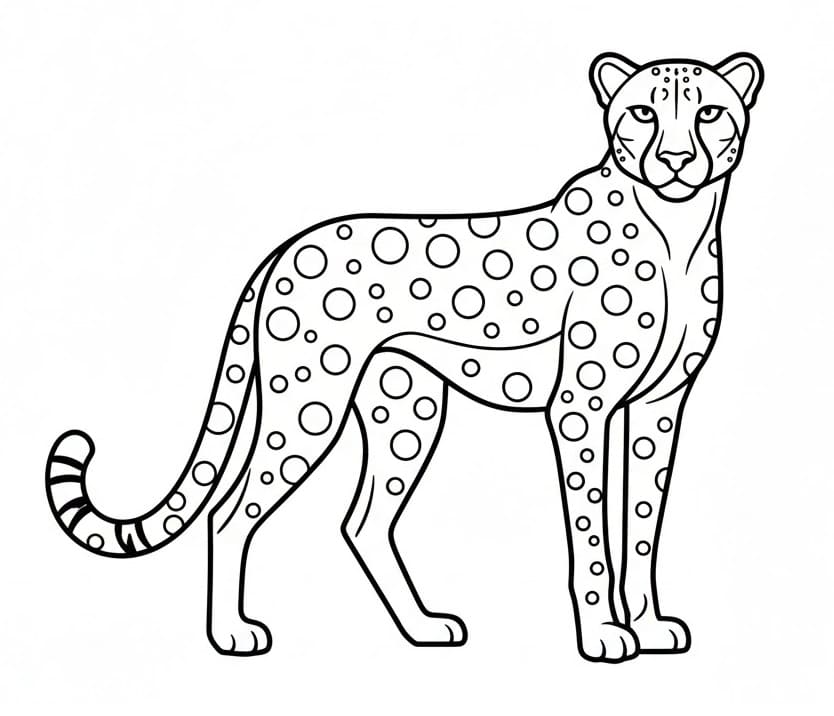 Gepard ausmalbilder