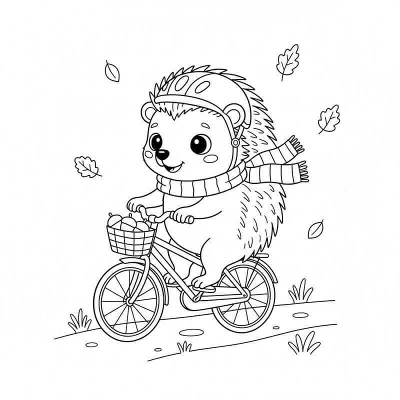 Tierischer Igel ausmalbilder