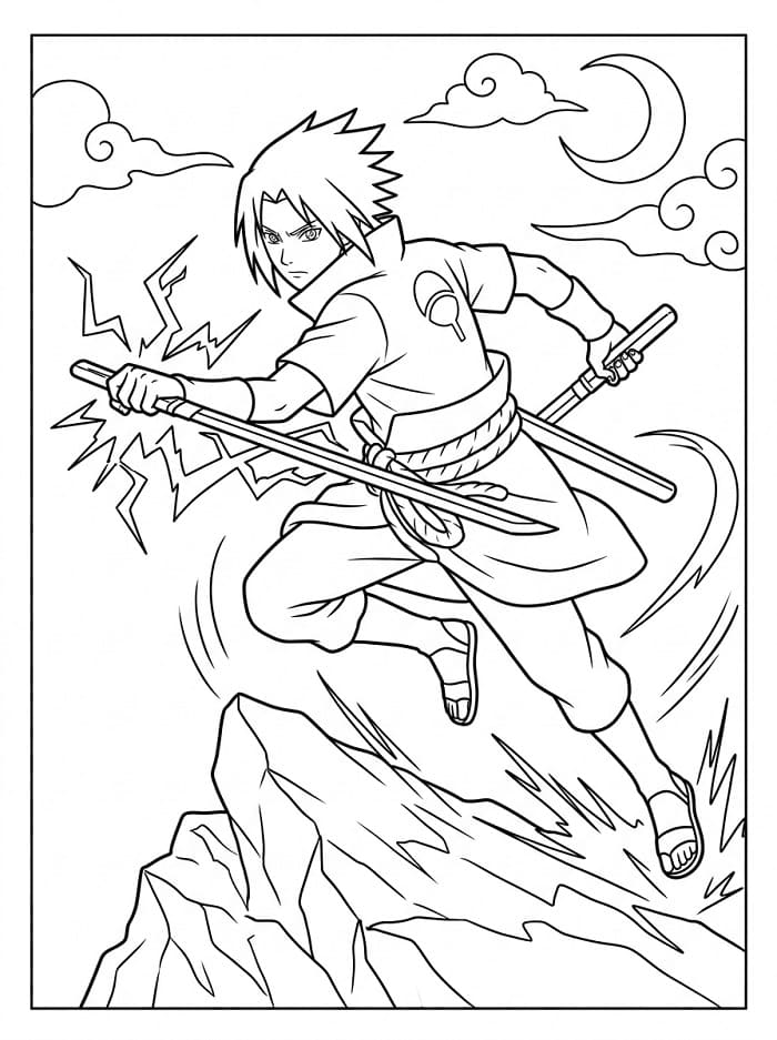 Toller Sasuke ausmalbilder