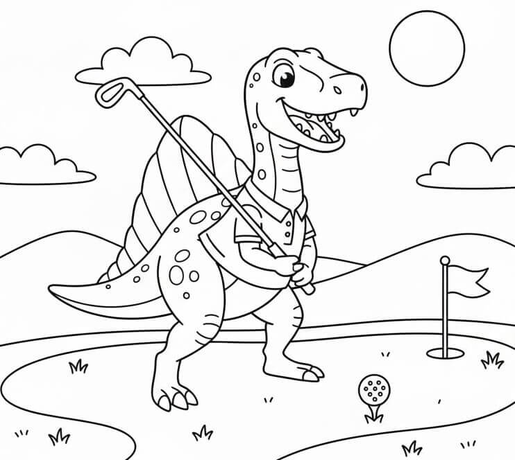 Toller Spinosaurus ausmalbilder