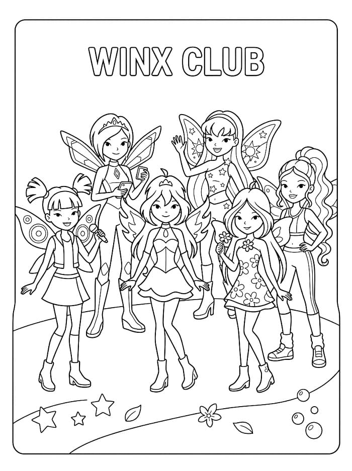 Toller Winx Club ausmalbilder