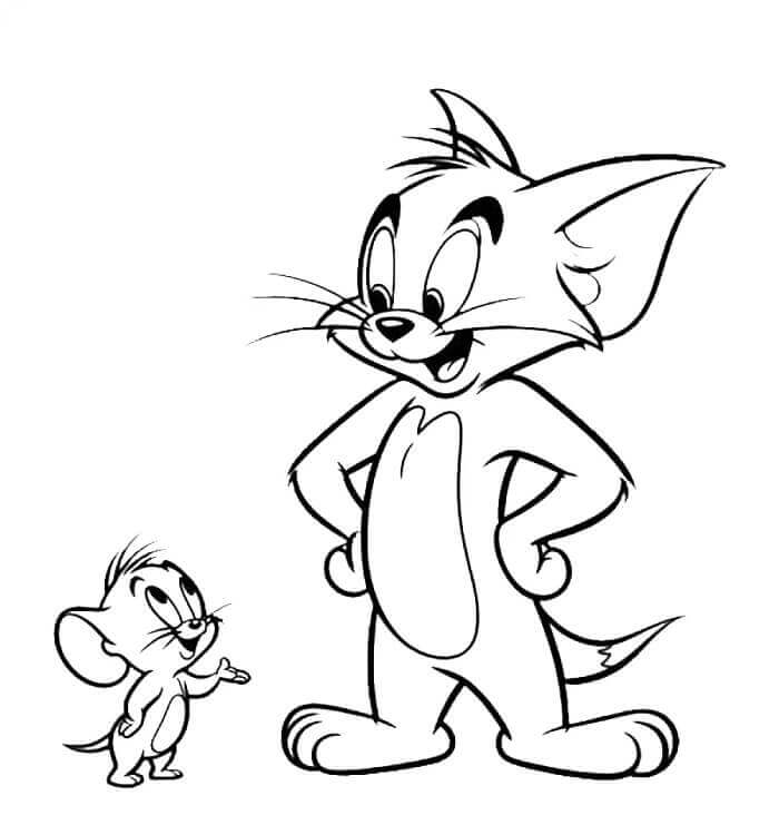Tom und Jerry drucken ausmalbilder
