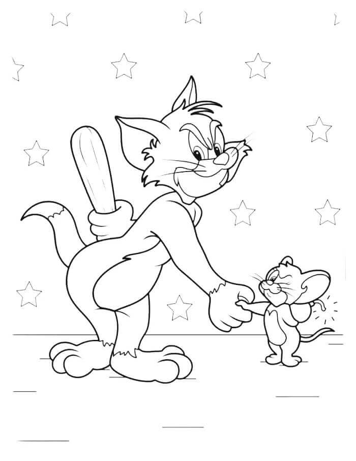 Tom und Jerry zum Drucken ausmalbilder