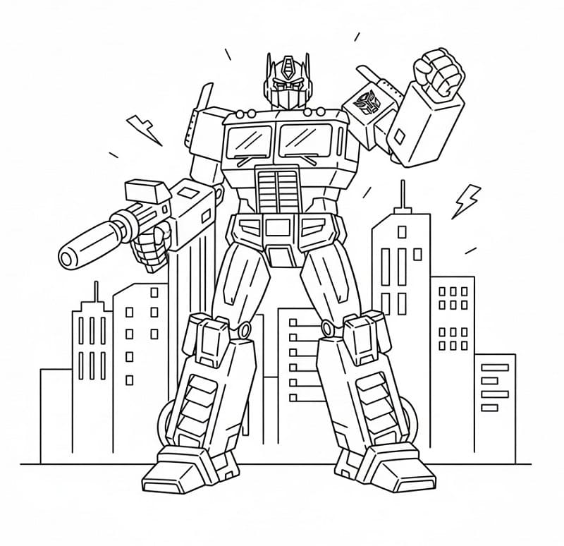 Transformers Optimus Prime ausmalbilder