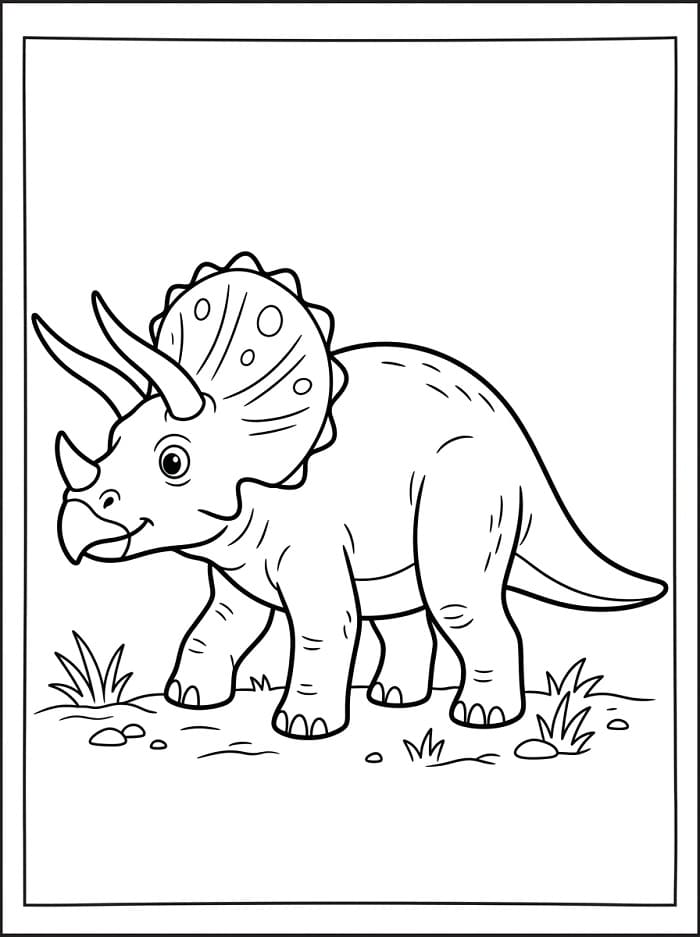 Triceratops Dinosaurier ausmalbilder