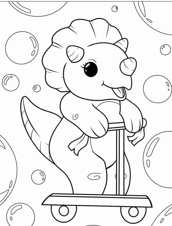 Triceratops gratis ausmalbilder