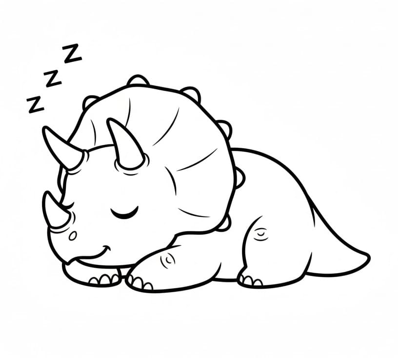 Triceratops kostenlos ausmalbilder