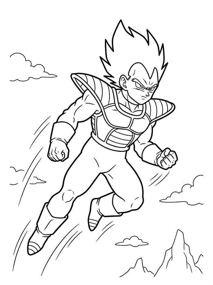 Vegeta Ausmalbild ausmalbilder