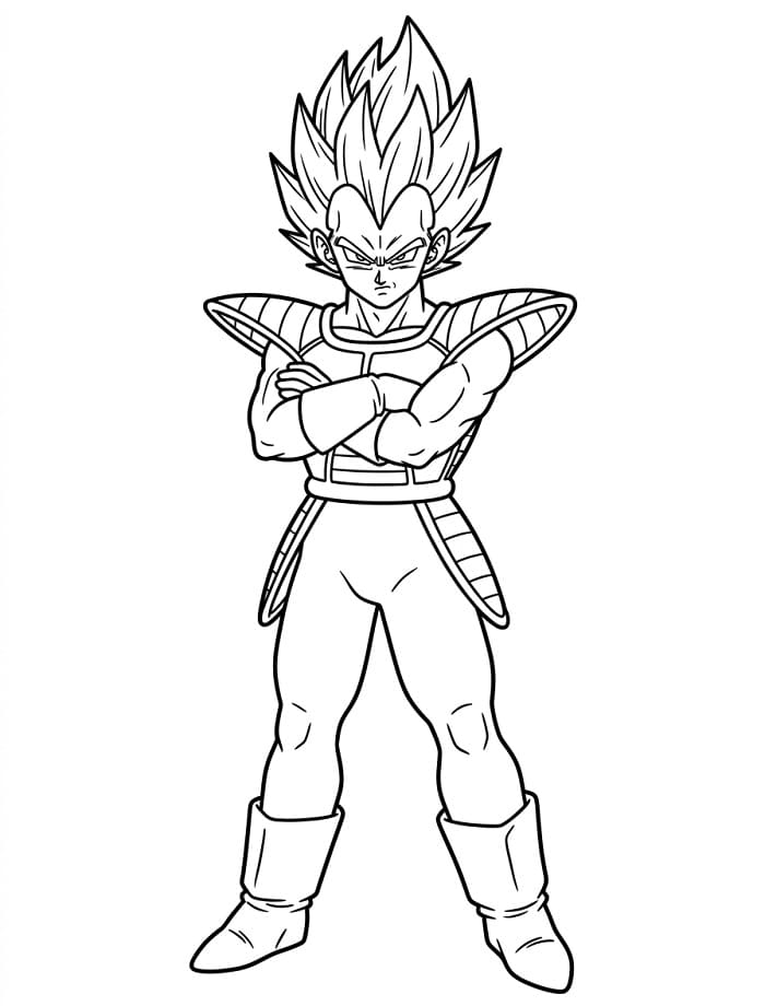 Vegeta Bild ausmalbilder