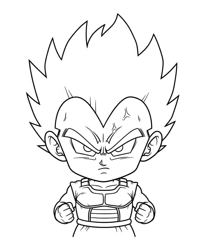 Vegeta Dragon Ball Z ausmalbilder