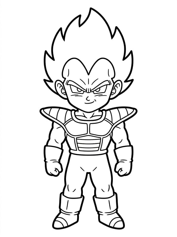 Vegeta im Anime Dragon Ball Z ausmalbilder