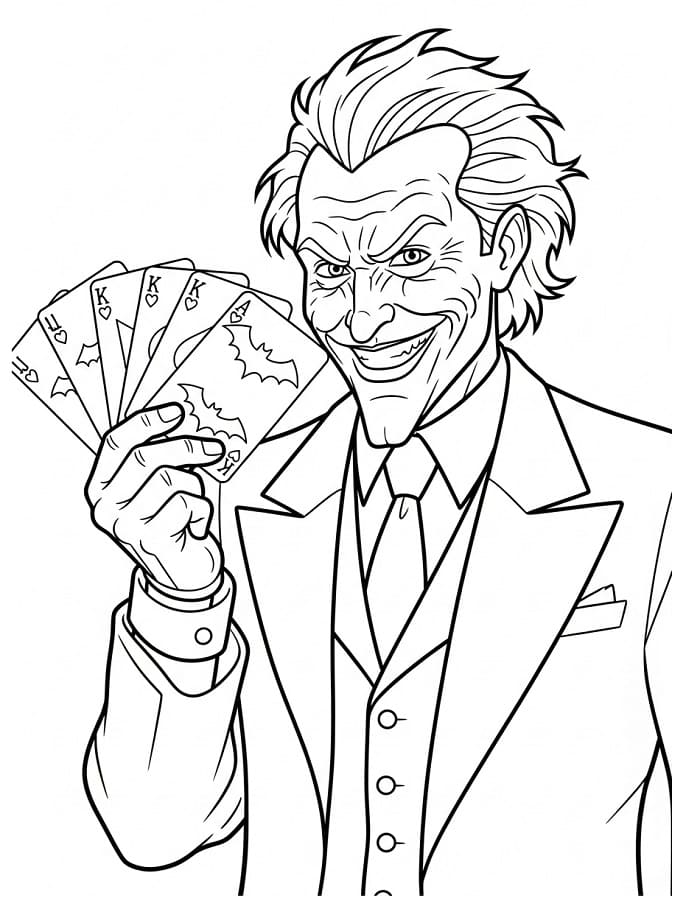 Verrückter Joker ausmalbilder