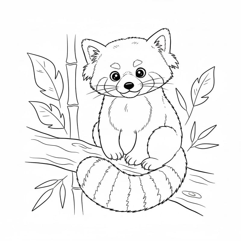 Wilder Roter Panda