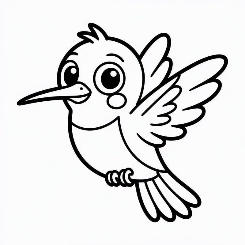 Wunderbarer Kolibri ausmalbilder
