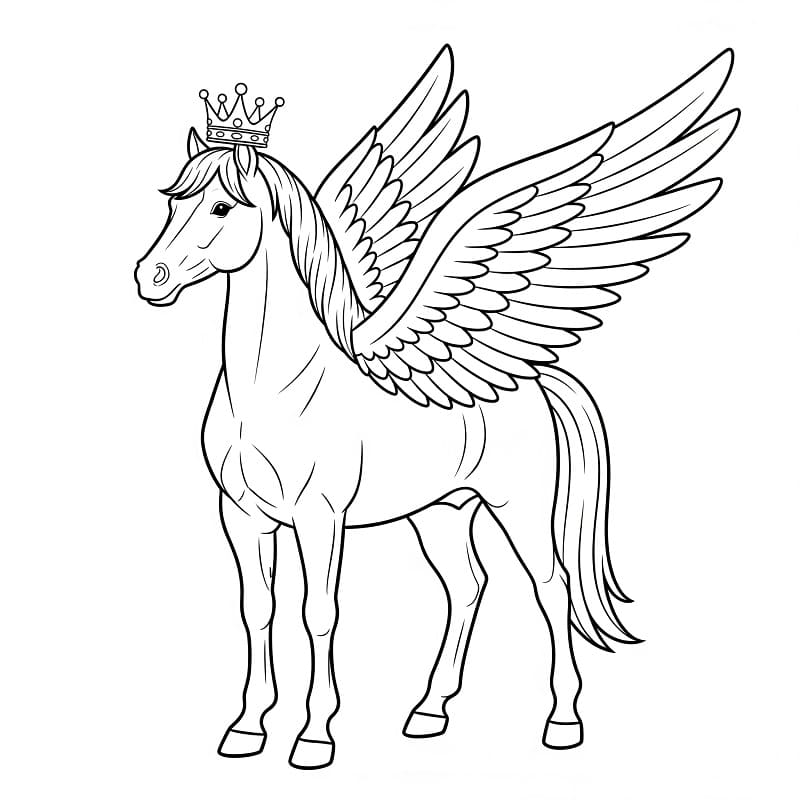 Wundervoller Pegasus ausmalbilder
