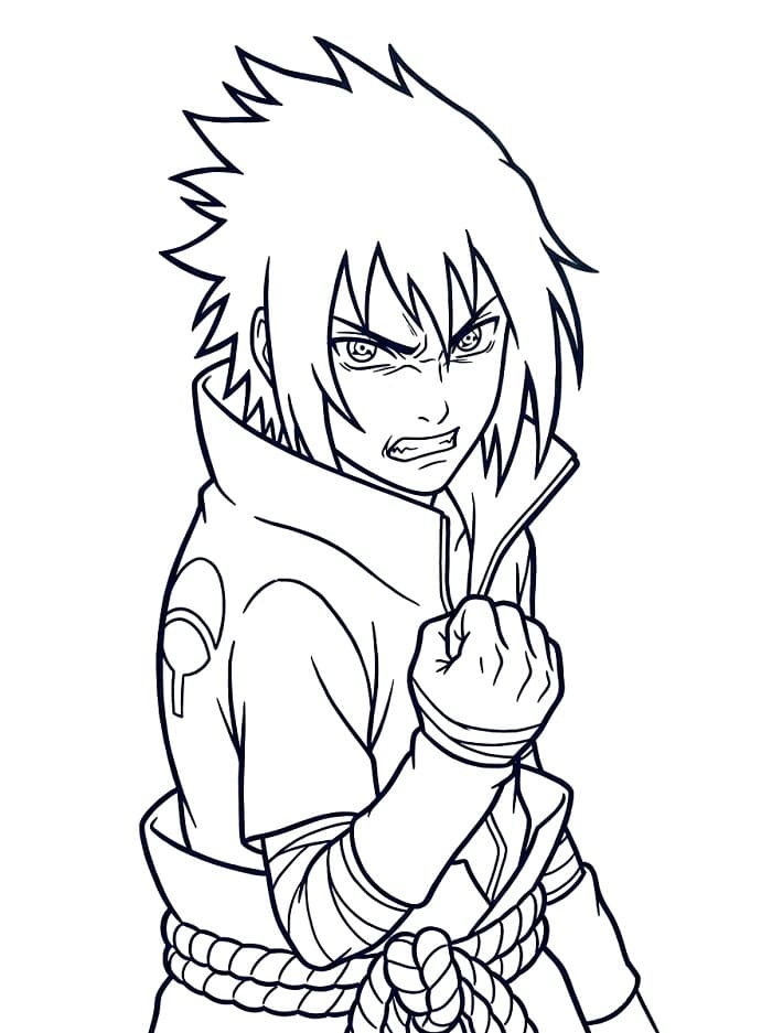 Wütender Sasuke ausmalbilder