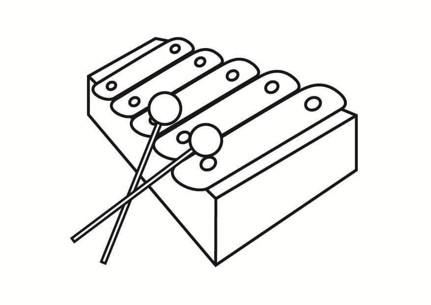 Xylophon Bild ausmalbilder