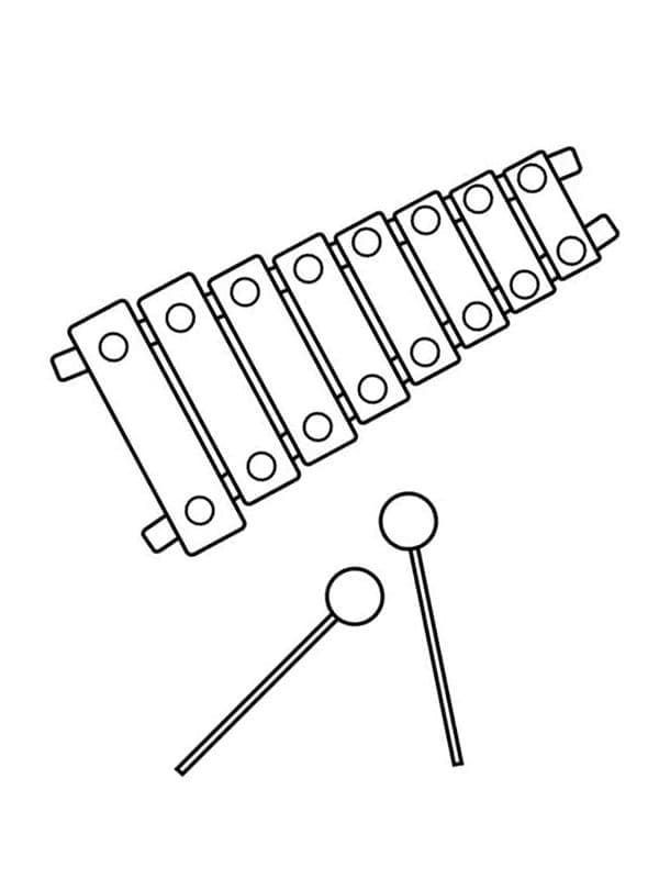 Xylophon zum Ausdrucken ausmalbilder