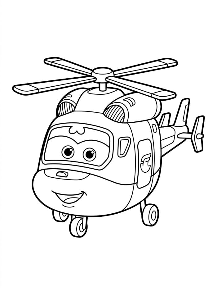 Zeichentrick-Super Wings ausmalbilder