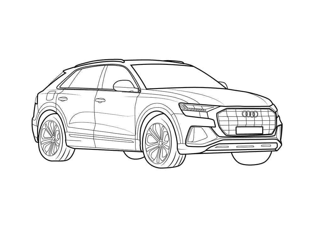 Zum Ausdrucken geeigneter Audi für Kinder ausmalbilder