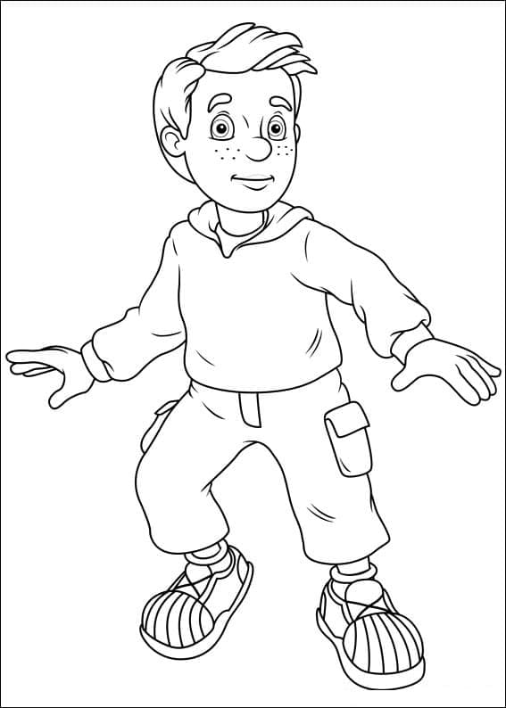 Zum Ausdrucken geeigneter Feuerwehrmann Sam für Kinder ausmalbilder