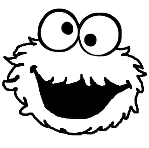 Zum Ausdrucken geeigneter Krümelmonster für Kinder ausmalbilder