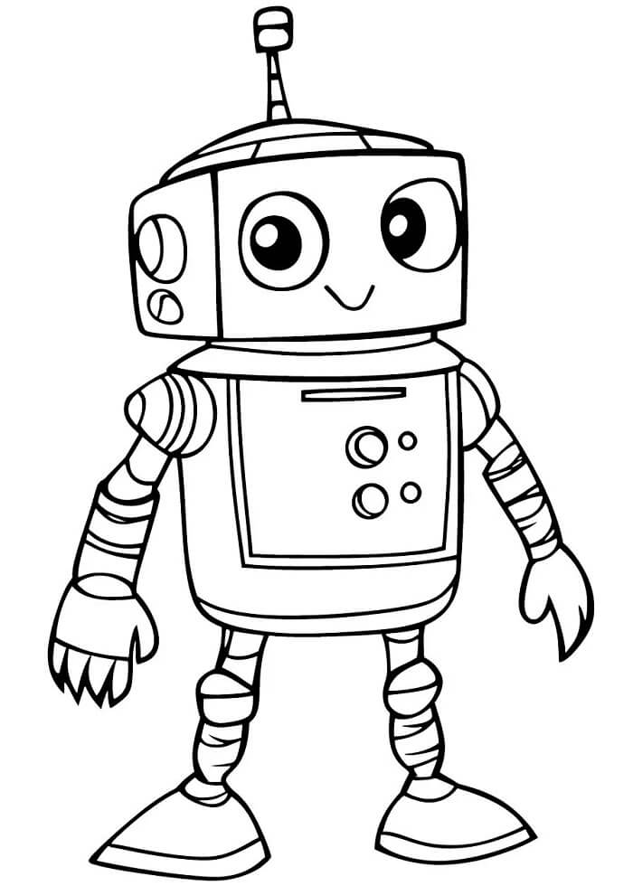 Zum Ausdrucken geeigneter Roboter für Kinder ausmalbilder